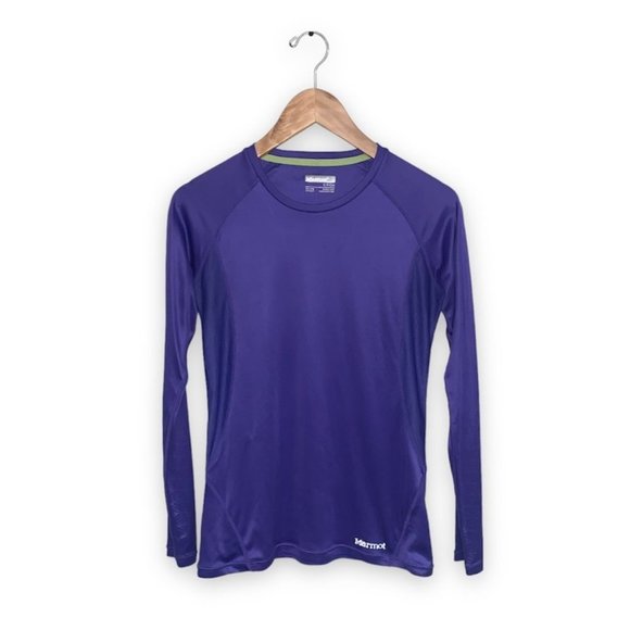 Marmot Long Sleeve  Top Workout Running Base Layer‎ Purple Women’s Size Small - Picture 1 of 8